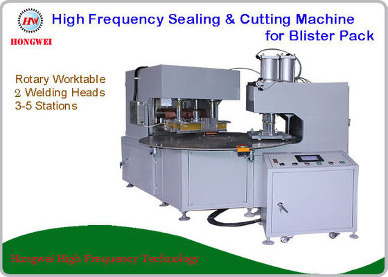 HF Blister Pack Sealing & Cutting Machine With High Efficiency Rotary Worktable