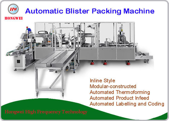 Fully Automatic Blister Machine , PLC Control Blister Card Packaging Machine