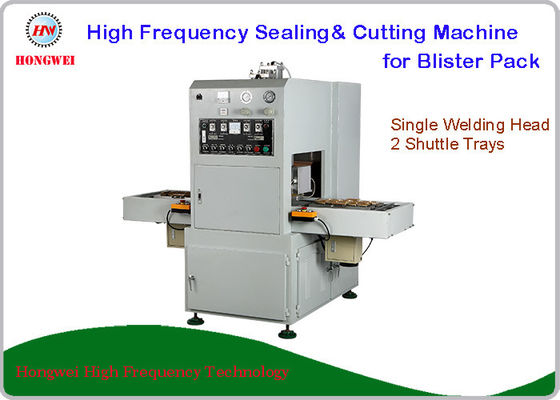 Semi Automatic Sealing Machine , HF Blister Sealing Machine With Shuttle Tray