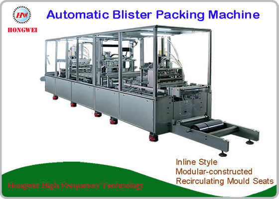 Touch Screen HMI Automatic Blister Packing Machine Labelling / Coding For Pen And Pencil